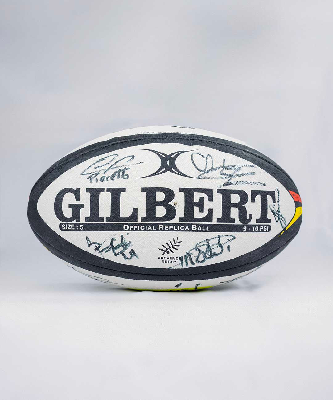 Ballon Dédicacé RC Strasbourg - Années 90 - Autographes - Football Collection