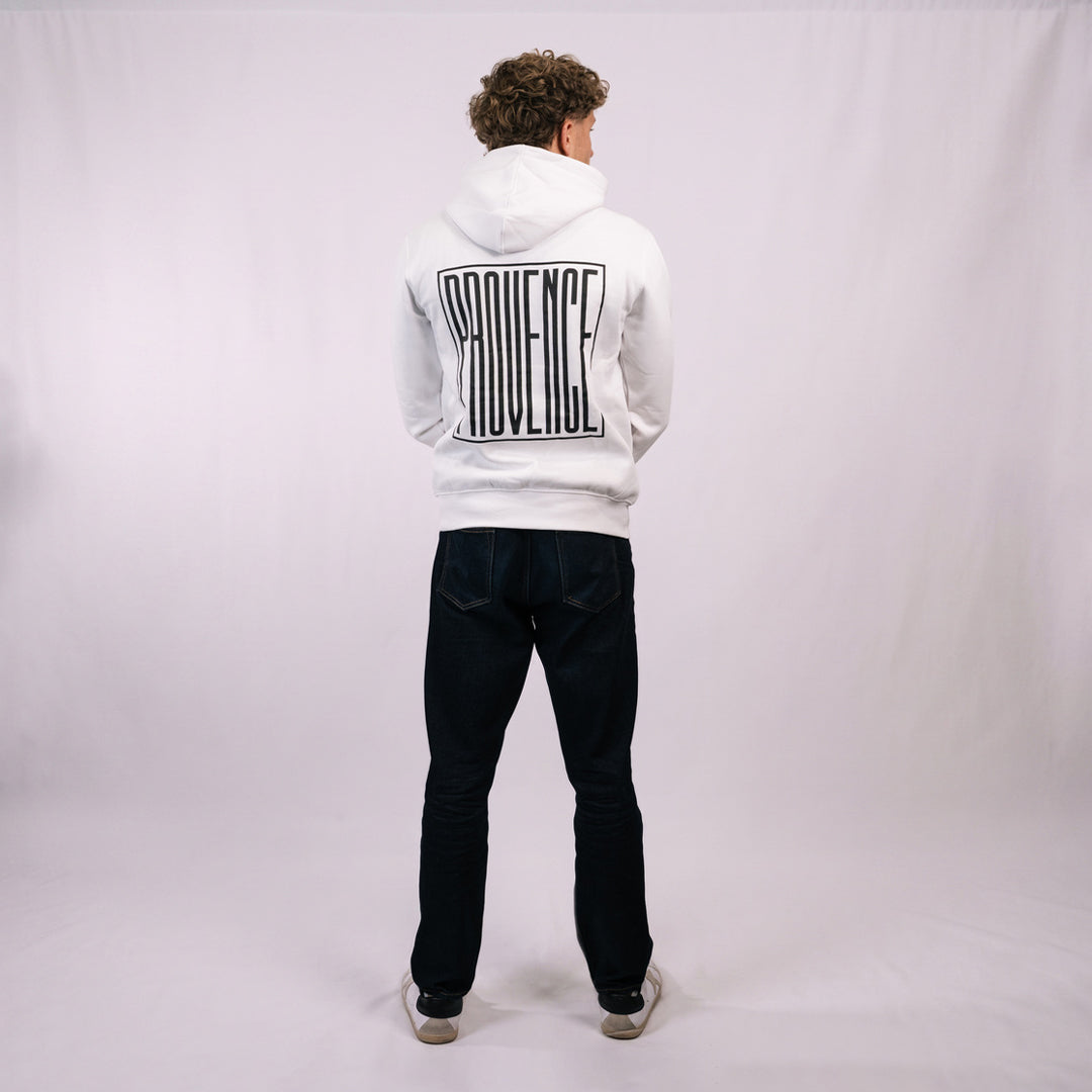Sweat blanc Provence dans le dos