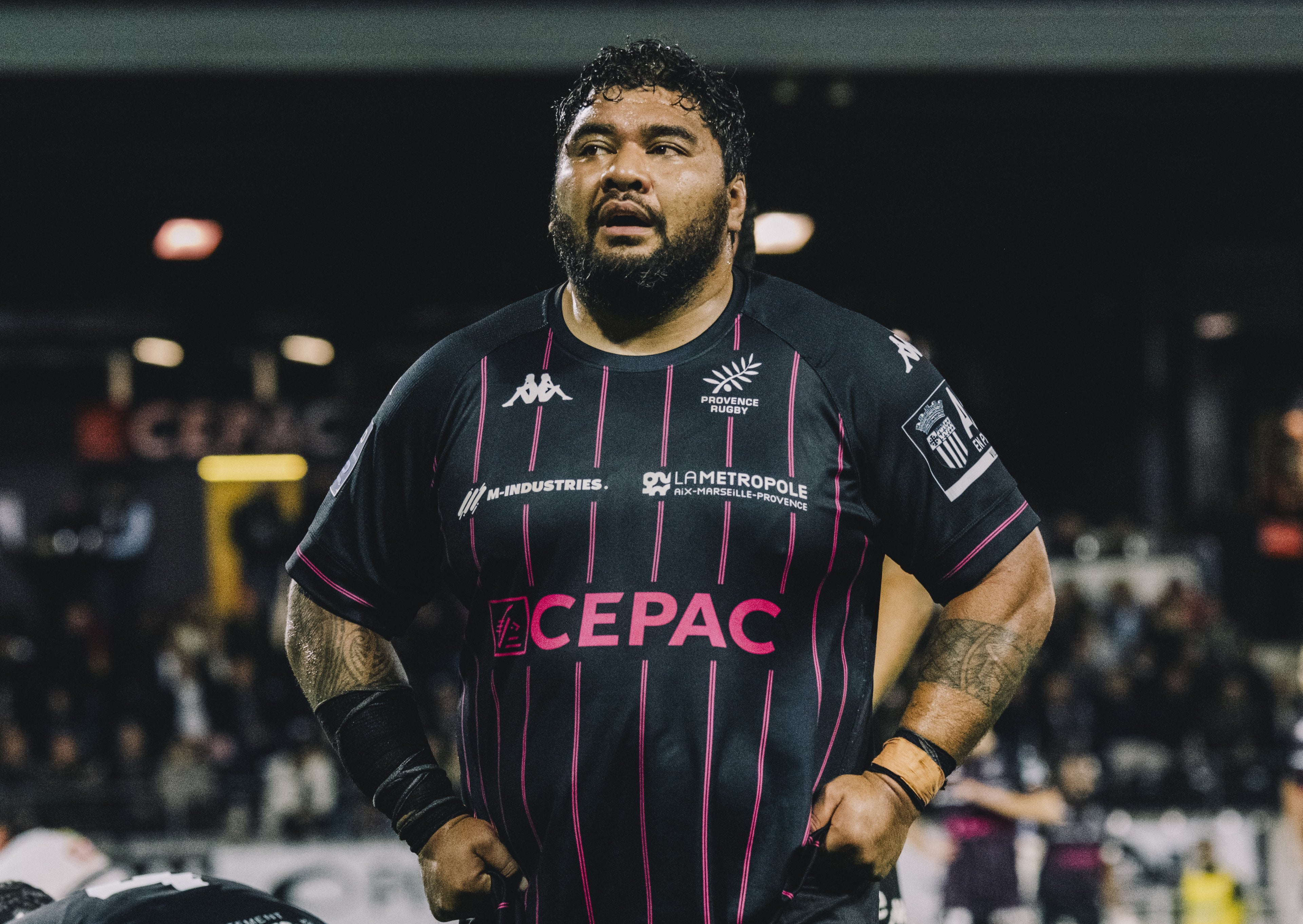 Maillot porté Octobre Rose 25/26 - Taille 5XL Sébastien Taofifenua n°1