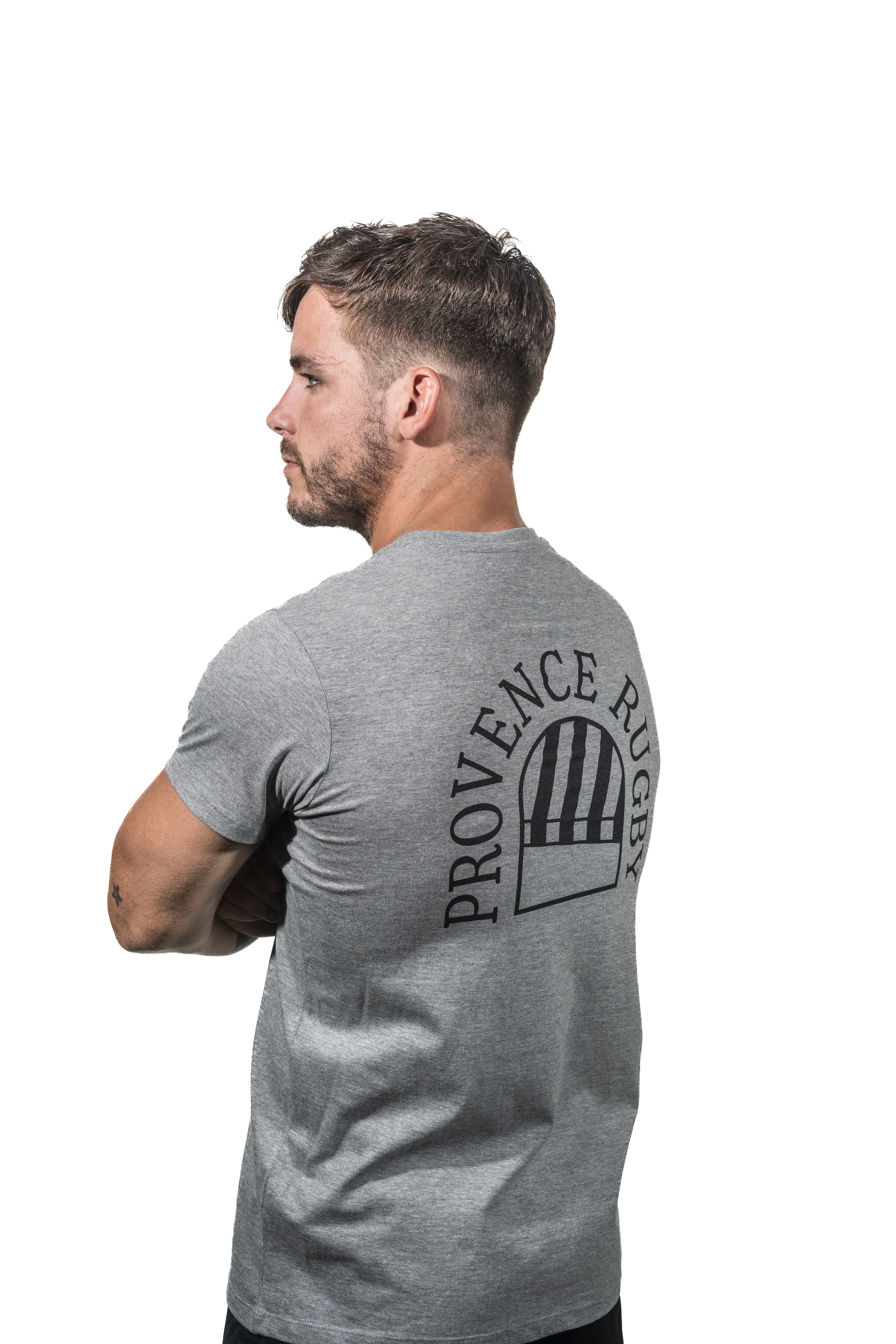 T-Shirt gris parasol Homme | Provence Rugby