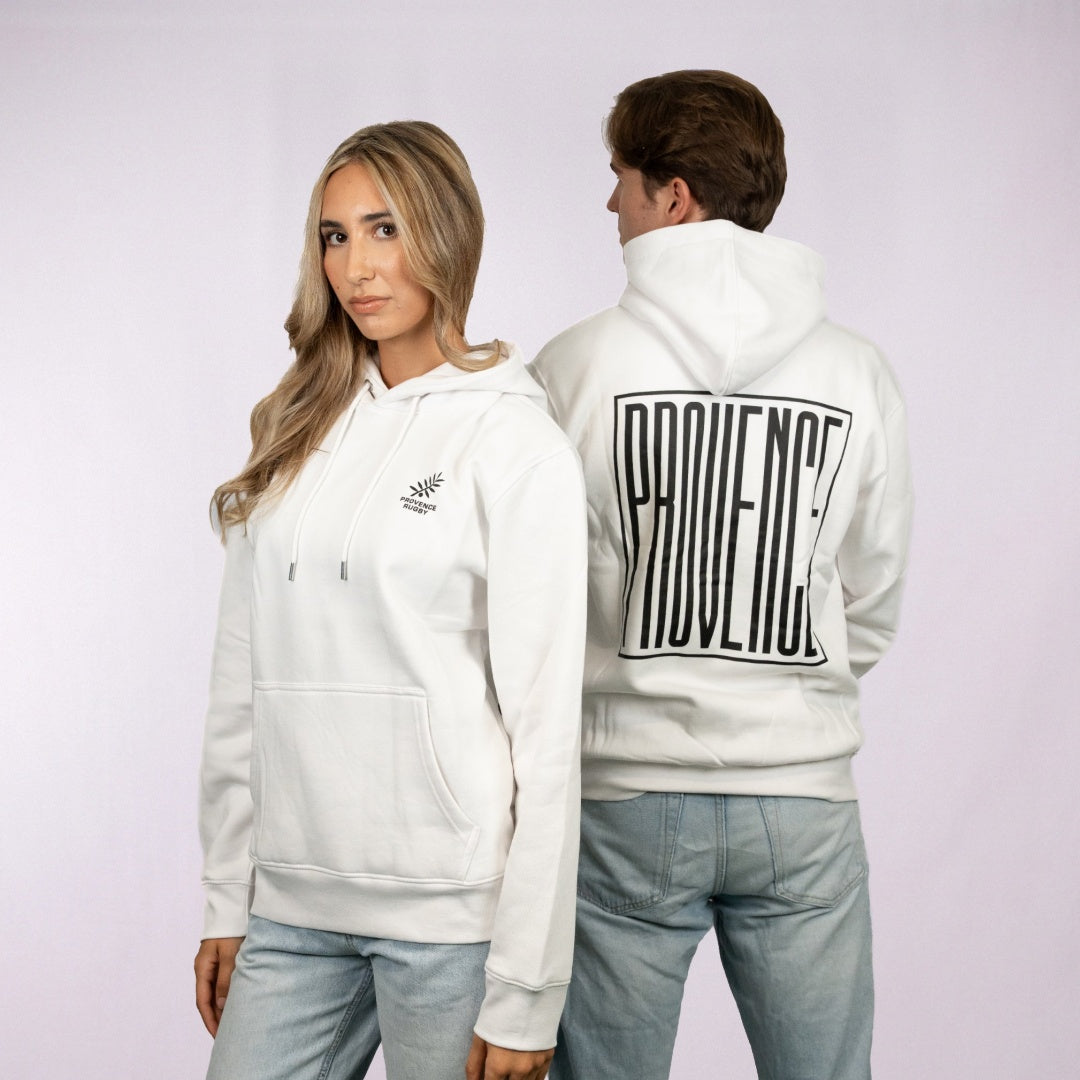 Sweat blanc Provence dans le dos